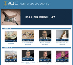 Making crime pay video page